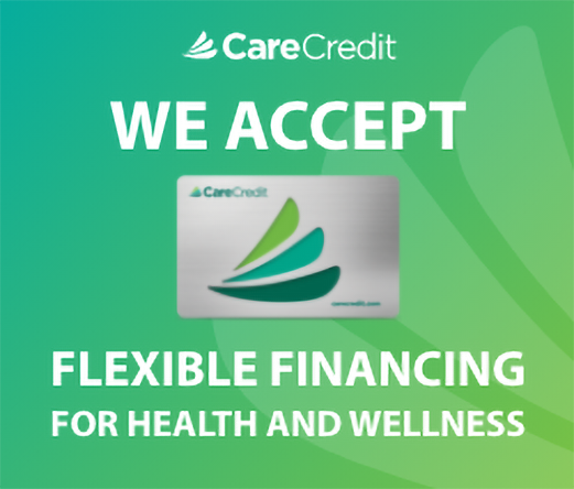 We accept CareCredit — flexible financing for health and wellness